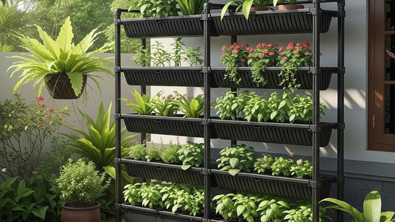 8 Model Rak Tanaman Bertingkat di Pekarangan Rumah yang Tahan Cuaca