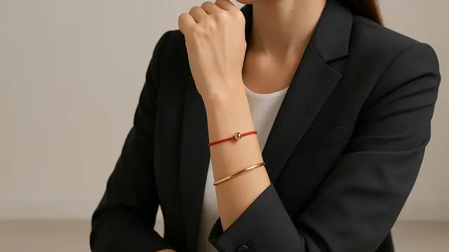 Model Gelang Emas Elegan 2 Gram dengan Bola Kecil Tren 2025/ Ilustrasi oleh AI