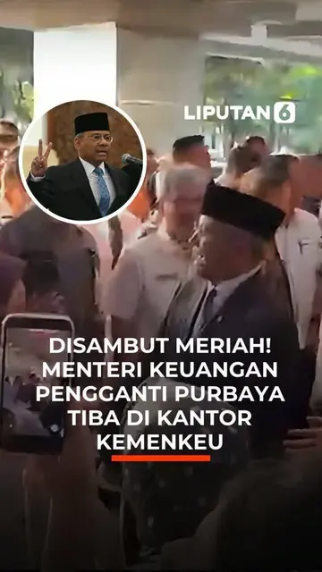 Disambut Meriah! Menteri Keuangan Pengganti Purbaya Tiba di Kantor Kemenkeu