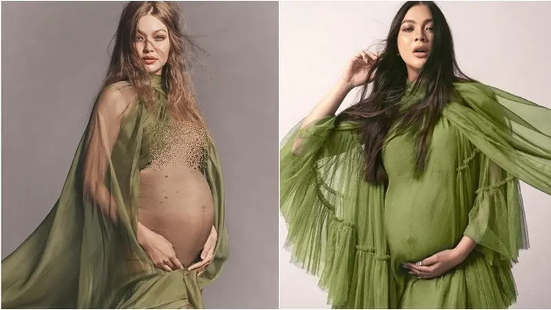 6 Gaya Maternity Shoot Kezia Warouw, Sebut Gigi Hadid Versi Indonesia