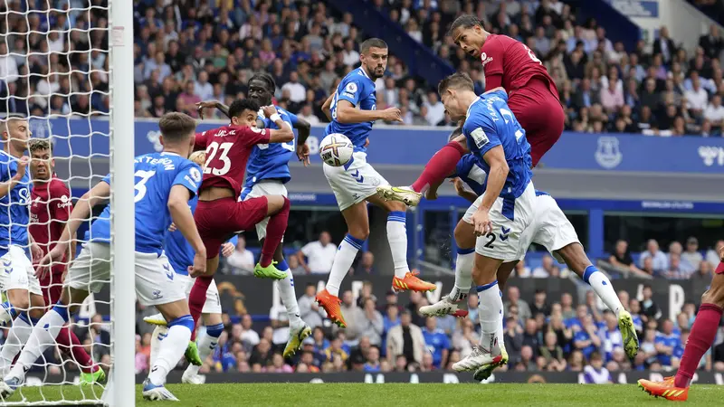 Foto: Tak Ada Pemenang Pada Laga Everton Vs Liverpool di Liga Inggris, Derby Merseyside Berakhir Remis