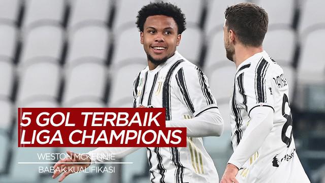 Berita Video Gol-Gol Terbaik Liga Champions Babak Kualifikasi Grup, Weston McKennie Nomor 1