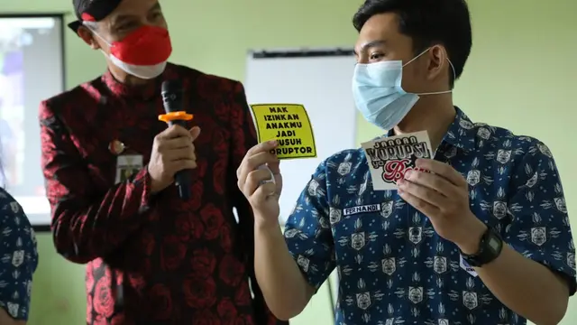 Ganjar Lantik Siswa-Siswi SMA jadi Agen Antikorupsi Jateng