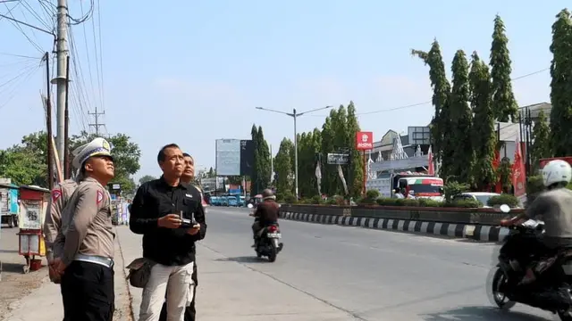 ETLE Drone di Pemalang, Jawa Tengah. (Foto: Liputan6.com/Humas Polres Pemalang)