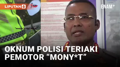VIDEO: Walah! Pelanggar Lalu Lintas Diteriaki "Mony*t" oleh Oknum Polisi