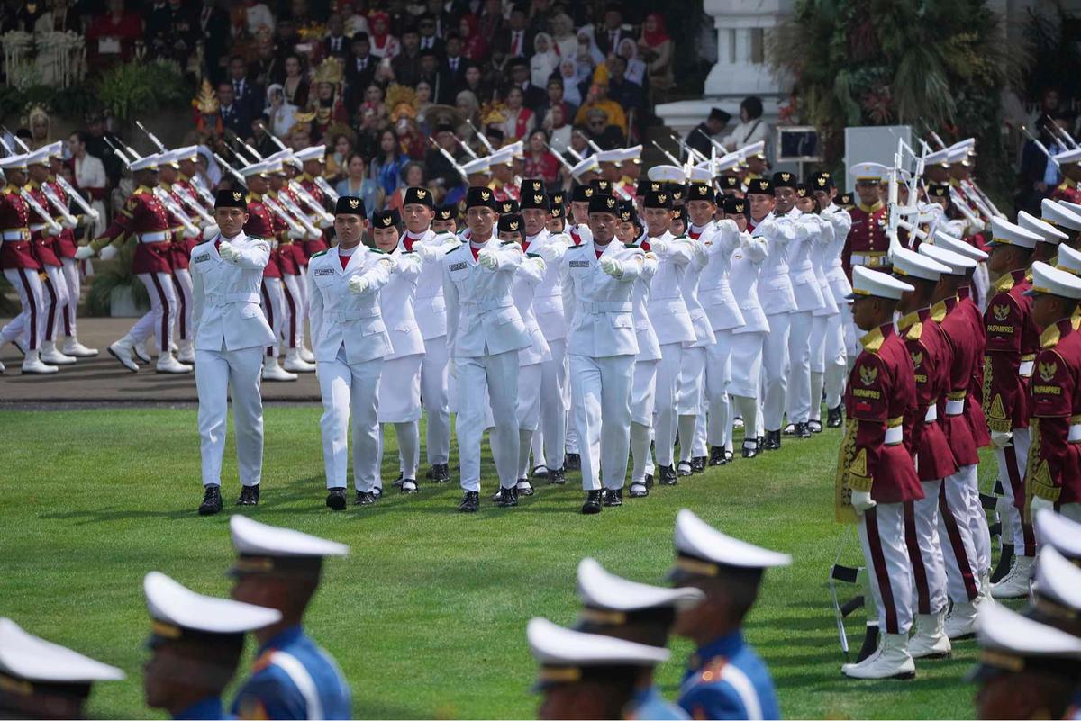 FOTO: Untuk Pertama Kalinya, Presiden Prabowo Pimpin Upacara Detik-Detik Proklamasi di Istana Merdeka