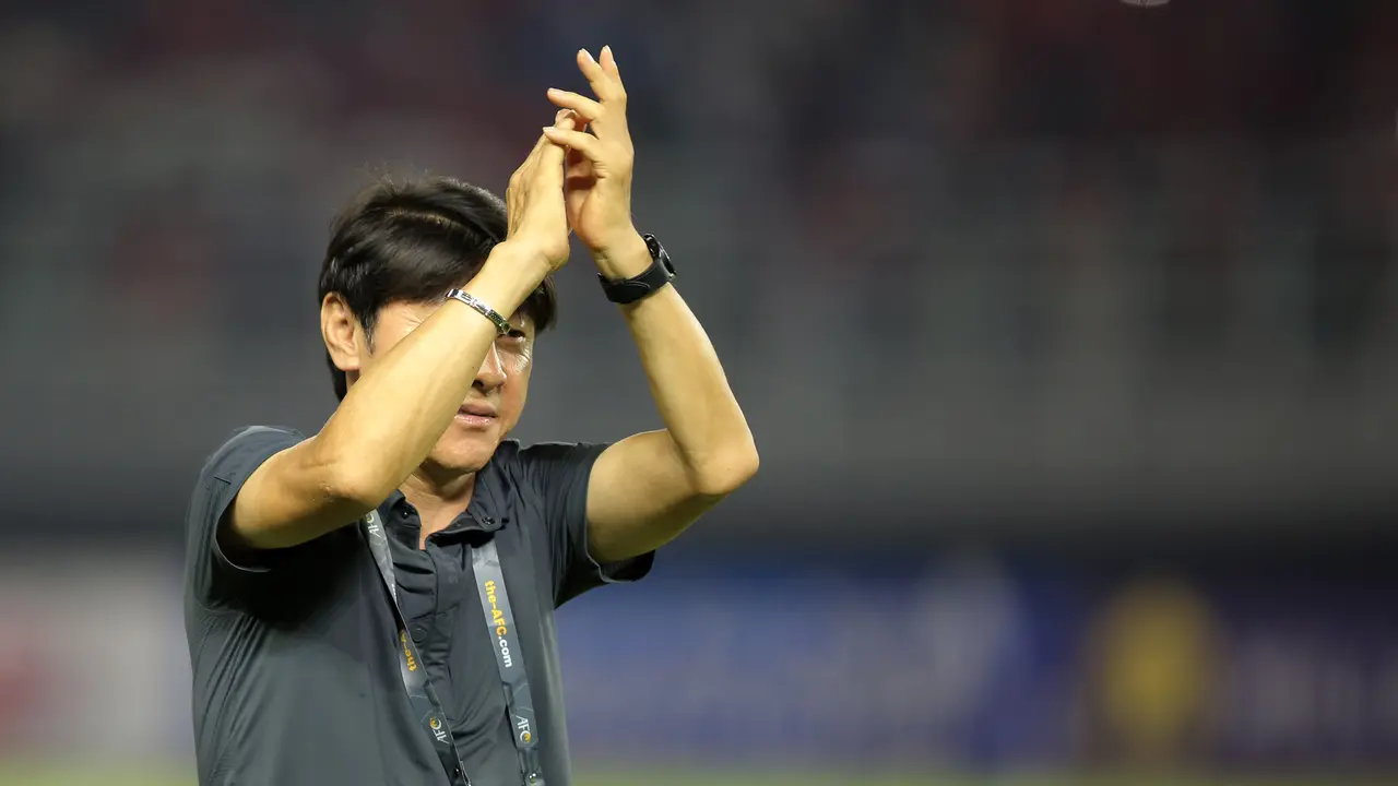 Foto: Yuk Lihat Kelakuan Shin Tae-yong di Laga Pamungkas Kualifikasi Piala Asia U-20 2023