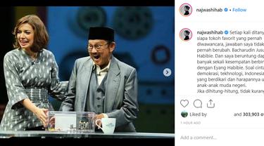 Puisi Mengharukan Najwa Shihab Untuk Bj Habibie News Entertainment Fimela Com