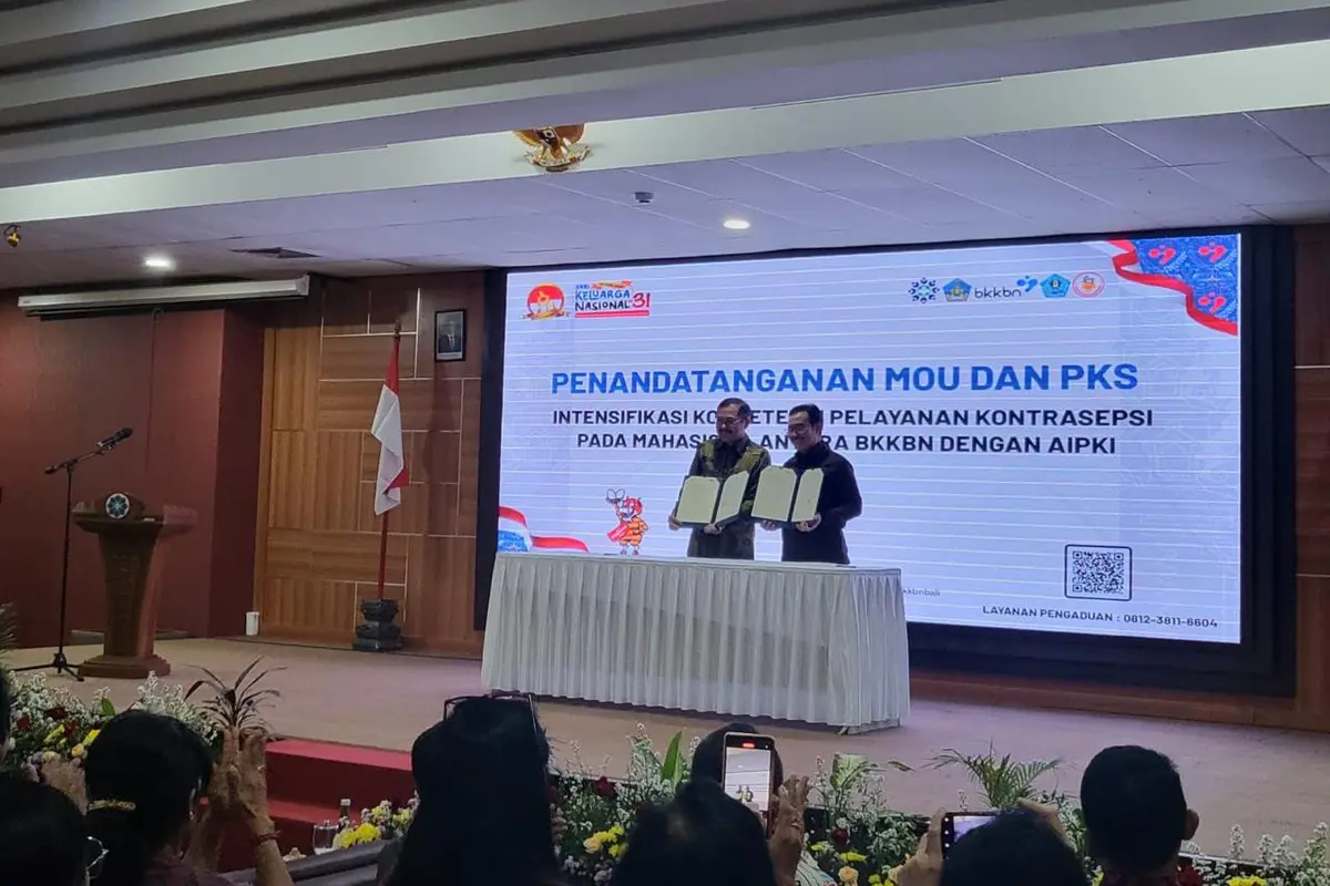 Penandatanganan Memorandum of Understanding (MoU) antara BKKBN dengan Asosiasi Institusi Pendidikan Kedokteran Indonesia (AIPKI) (Istimewa)