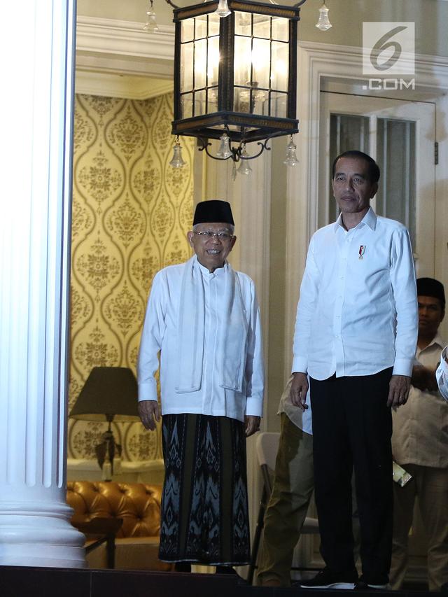 Jemput Ma'ruf Amin, Jokowi Ajak Nobar Putusan MK di Halim