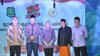 Sosialisasi Empat Pilar MPR melalui Pagelaran Seni Budaya Ludruk di Desa Juluk, Kecamatan Saronggi, Kabupaten Sumenep, Provinsi Jawa Timur, Sabtu malam (20/7/2019), disambut antusiasme luar biasa dari warga masyarakat.