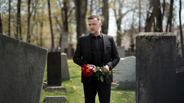 Ilustrasi berdukacita, ziarah, makam