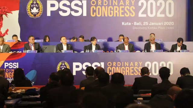 Kongres tahunan PSSI 2020.