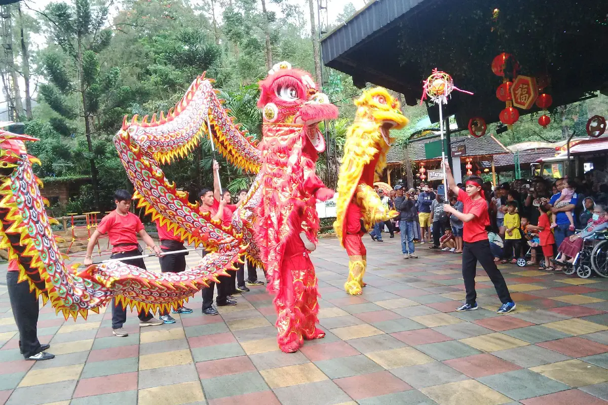 Kera Sakti, Liong & Barong Meriahkan Imlek di Taman Safari