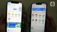 Warga menunjukkan aplikasi PeduliLindungi dan aplikasi SatuSehat Mobile di Jakarta, Rabu (1/3/2023). Kementerian Kesehatan mengubah aplikasi PeduliLindungi menjadi SatuSehat Mobile mulai 1 Maret 2023. (Liputan6.com/Herman Zakharia)