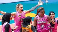 Jakarta Popsivo Polwan memimpin klasemen sementara PLN Mobile Proliga&nbsp;2025 dengan 9 poin hasil tiga kemenangan. (foto: instagram @popsivopolwan)&nbsp;