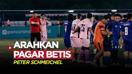 VIDEO: Momen Legenda MU, Peter Schmeichel Arahkan Pagar Betis Bersama Selebritis FC