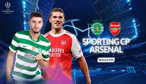 Prediksi Sporting CP vs Arsenal - Perempat Final Liga Champions 2025/2026. (Bola.com/Gregah Nurikhsani)