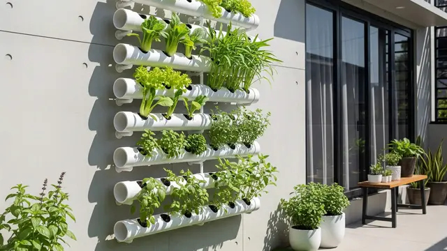 Desain Kebun Sayur Pakai Pipa untuk Rumah Minimalis