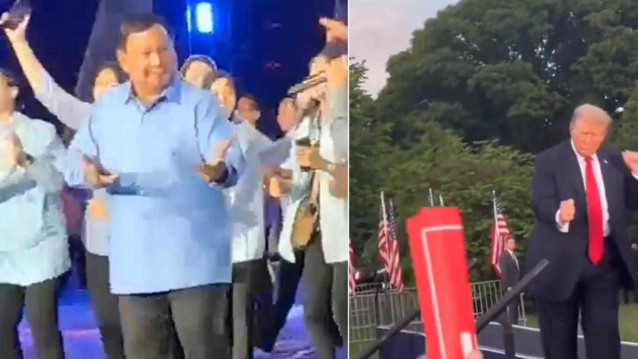 Momen Prabowo dan Donald Trump Joget Gemoy Usai Menang Pemilu