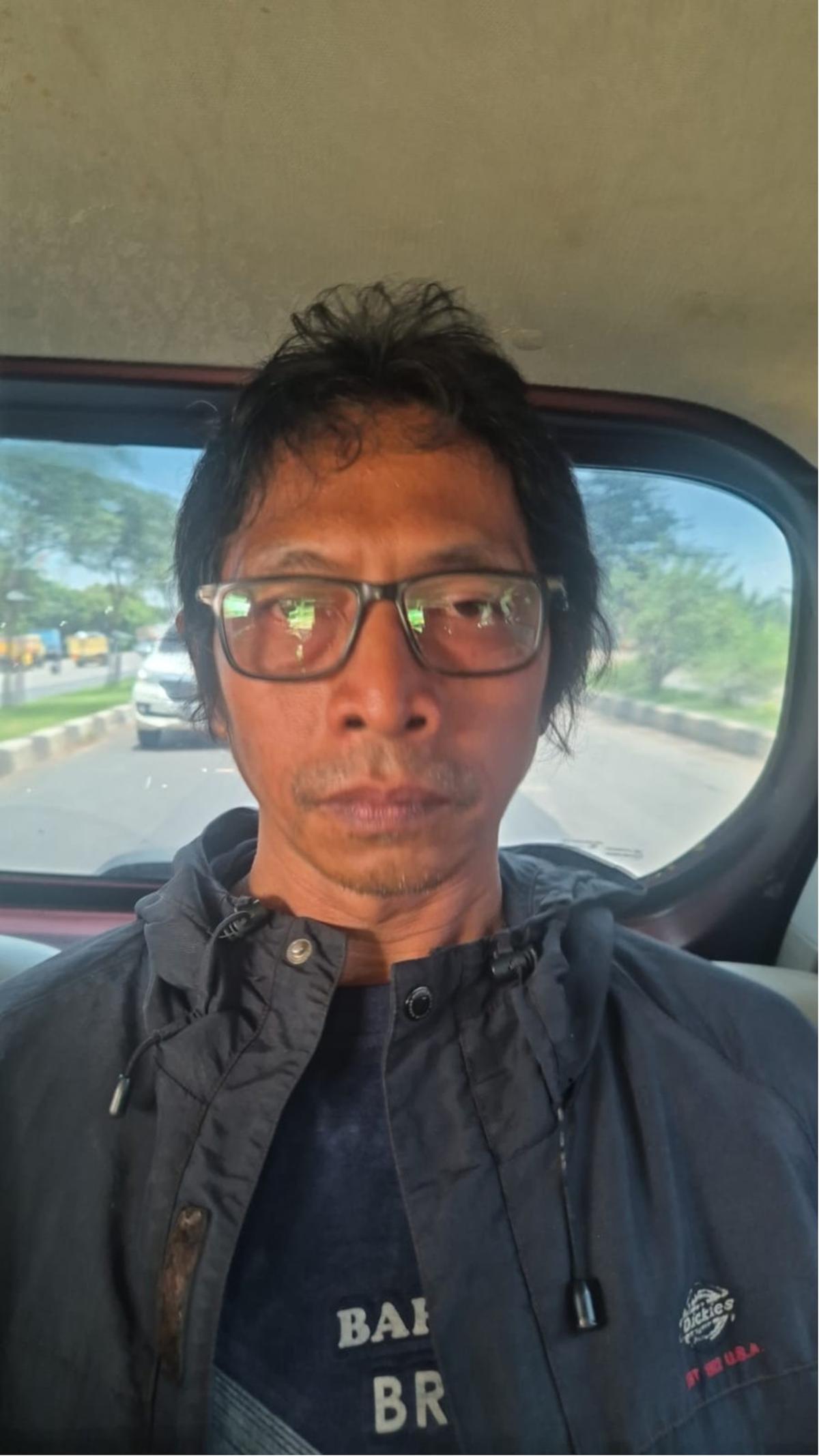 Wajah Nanang Gimbal Pembunuh Aktor Sandy Permana saat Ditangkap Polisi