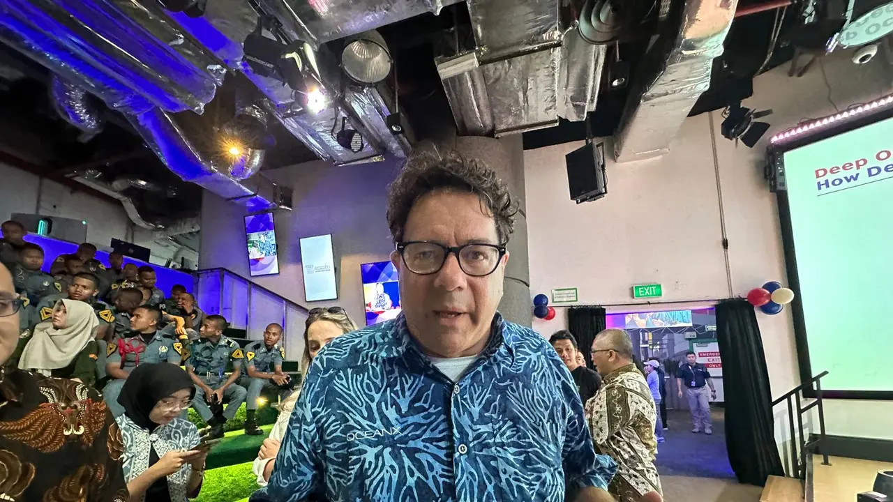 Co-CEO and Chief Science Officer OceanX, Vincent Pieribone di Jakarta, Selasa (9/7/2024). (Liputan6/Benedikta Miranti)