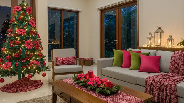 14 Palet Warna Natal Selain Merah–Hijau, Bikin Rumah Super Fresh dan Tampil Beda