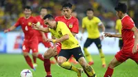 Penyerang Timnas Malaysia di Piala AFF 2018, Norshahrul Idlan. (Bola.com/Dok. AFF Suzuki Cup)