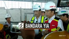 Presiden Joko Widodo pada Kamis (29/8/2019), meninjau perkembangan pembangunan Bandara Internasional Yogyakarta di Kabupaten Kulon Progo dalam kunjungan kerjanya ke Provinsi Daerah Istimewa Yogyakarta (DIY).