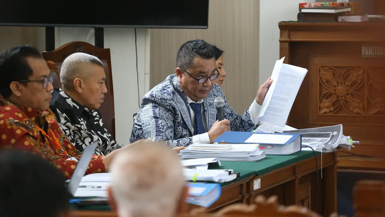 Tim Kuasa Hukum Nadiem Makarim Hotman Paris Hutapea dalam sidang lanjutan praperadilan di Pengadilan Negeri (PN) Jakarta Selatan. (Istimewa)