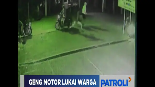 Detik-Detik Aksi Keji Geng Motor di Depok Terekam CCTV