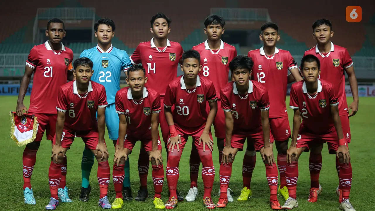 Starting line-up Timnas Indonesia U-17 Vs Guam U-17