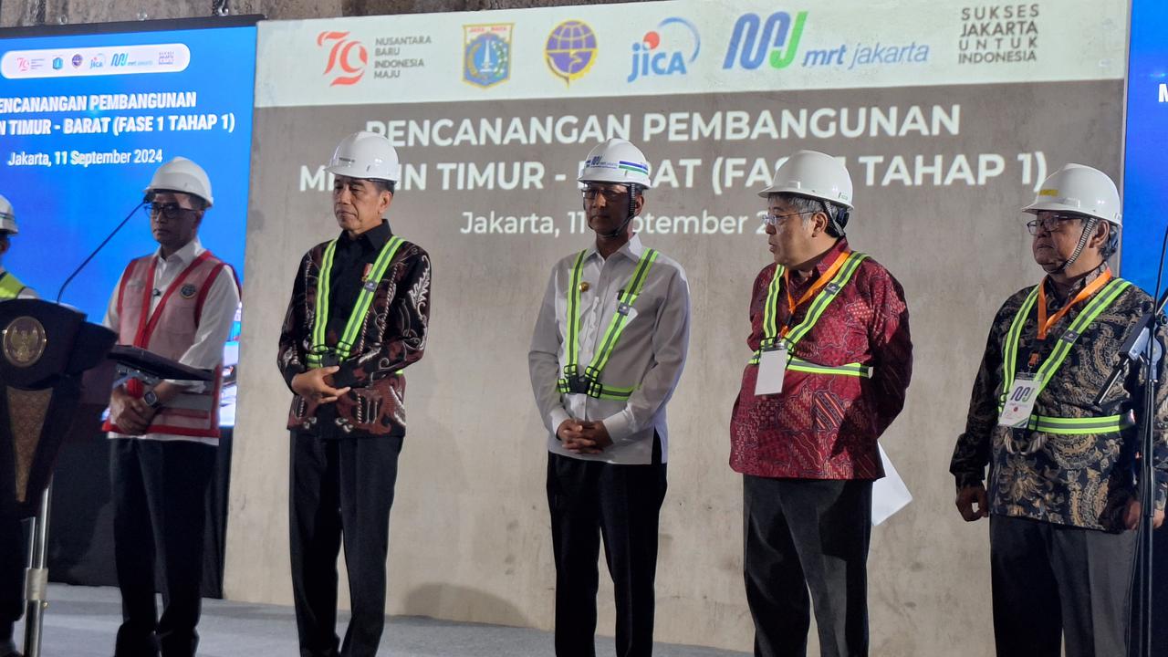 Jokowi Canangkan Pembangunan MRT Fase 1 Hubungkan Medan Satria-Tomang