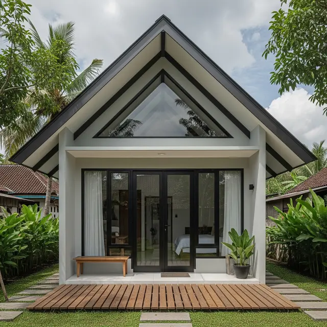 Rumah di desa 5x6 meter Konsep Skandinavia Minimalis (Gemini AI)