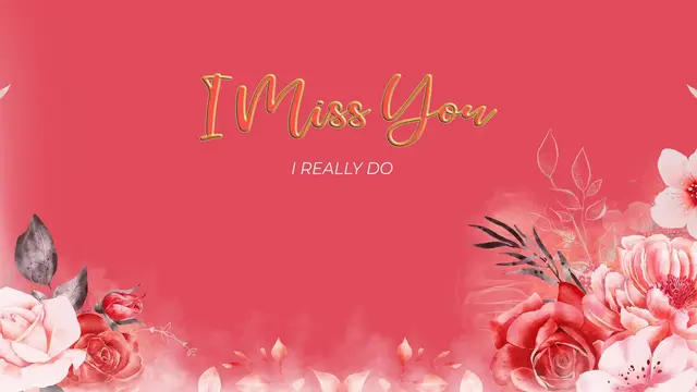 Ilustrasi ucapan i miss you, kangen, rindu