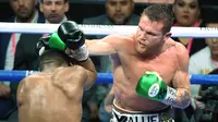 4. Canelo Alvarez )tinju): 94 juta dolar AS. (AFP/Ethan Miller)