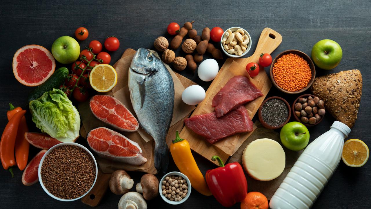 Ilustrasi Makanan Sehat Protein dan Zat Besi