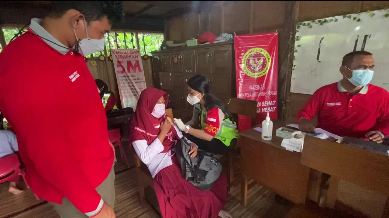 Vaksinasi Binda Kalteng menyasar anak di Kotawaringin Barat. (Istimewa)