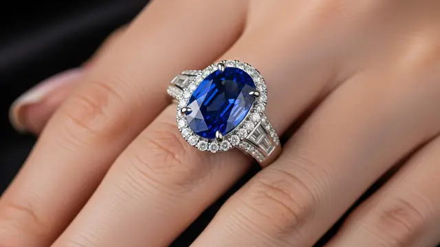 Cincin Emas Batu dengan Kombinasi Warna Cantik (Image by Gemini AI)