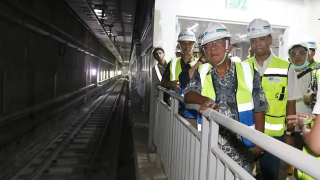 Menko Darmin Pantau Pembangunan Proyek MRT