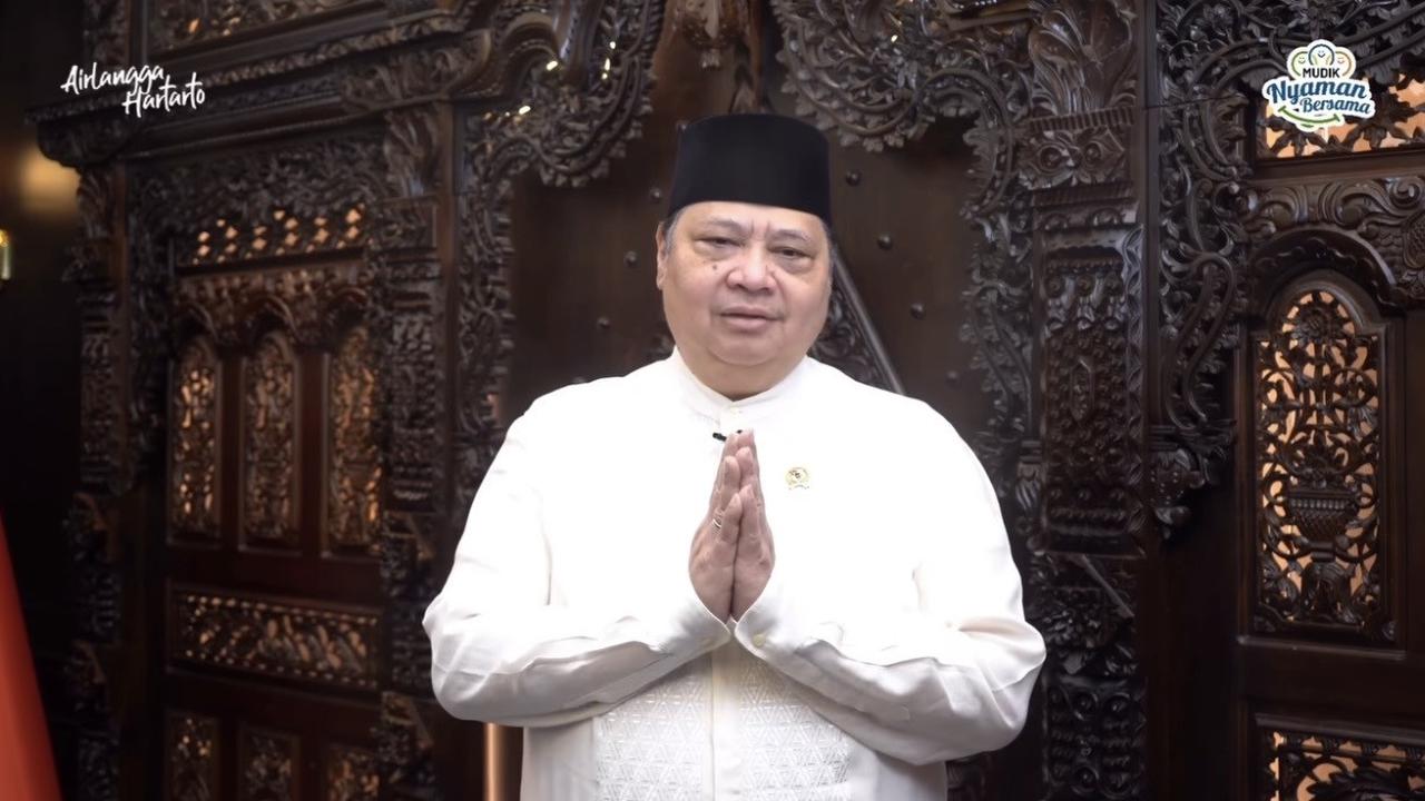 Menko Airlangga Ucapkan Selamat Hari Raya Idulfitri