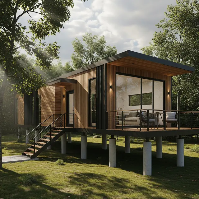 Model Rumah dengan Pondasi Tinggi untuk Mencegah Ular Masuk