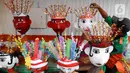 Ondel-ondel mini tersebut memiliki tinggi sekitar satu meter. (Liputan6.com/Herman Zakharia)