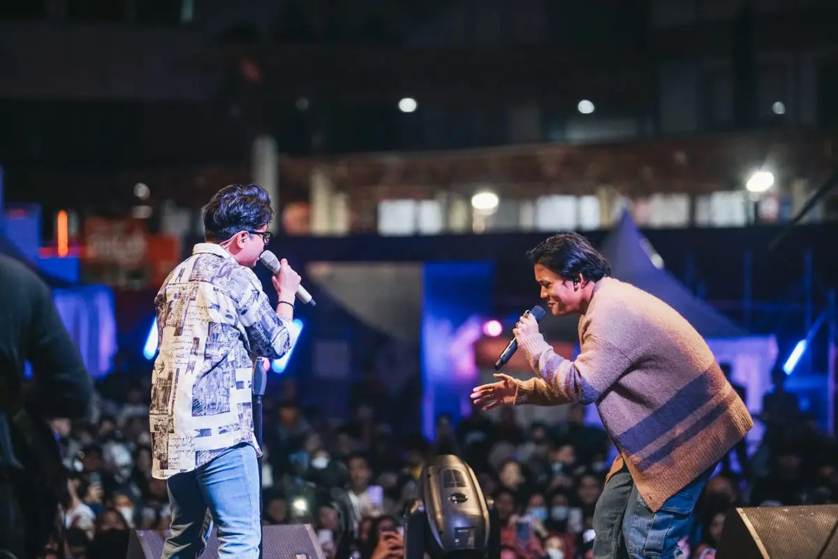 Juicy Luicy dan Rizky Febian berhasil menghibur pengunjung.