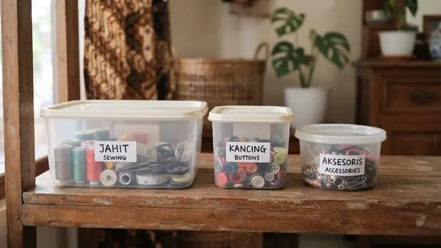 Kerajinan barang bekas jadi wadah serbaguna model kotak bekas es krim jadi wadah tempat barang kecil