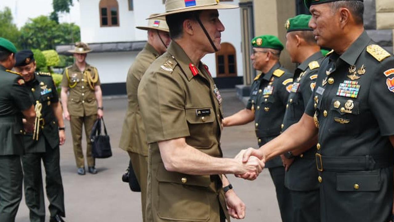 Kasad TNI Jenderal Maruli Simanjuntak Bertemu Kasad Australia