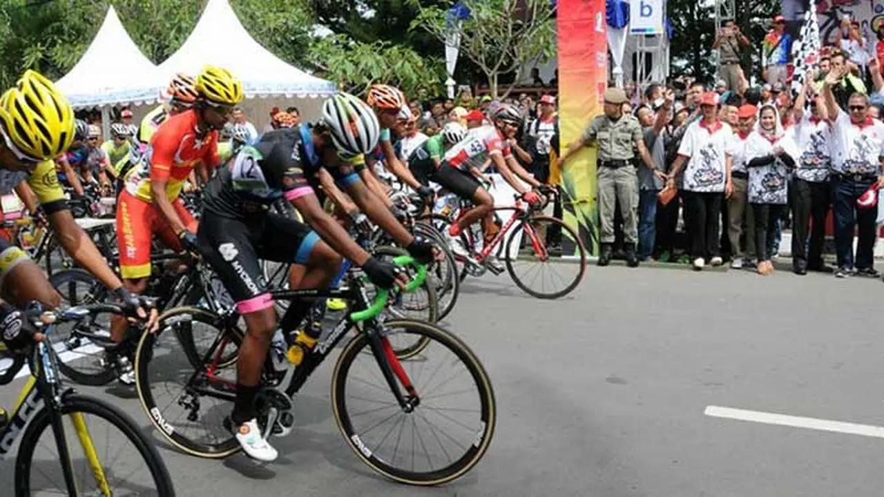 Etape I Tour de Linggarjati, Pebalap Indonesia Libas Garis Finish