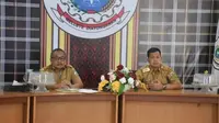 Pemprov Sulawesi Barat mengikuti rapat Koordinasi Pengendalian Inflasi Daerah dengan Menteri Dalam Negeri (Foto: Liputan6.com/Istimewa)