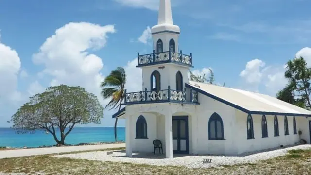 Sebuah gereja di Kepulauan Marshall