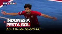 Berita Video, Momen Pesta Gol Timnas Futsal Indonesia ke Gawang Lebanon di Piala Asia 2022